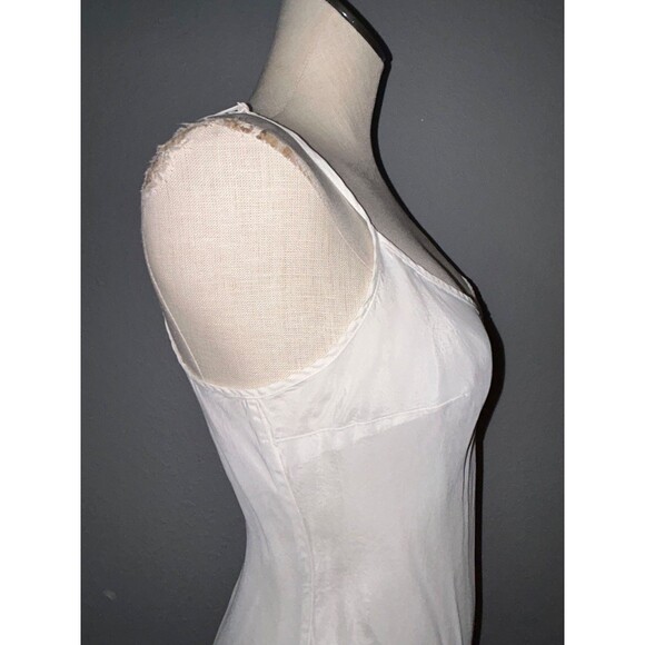 Pure + Good Anthropologie Women’s Ivory Cupro Slip Dress size M Fairy Coquette - Picture 6 of 12